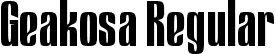 Geakosa Regular font - Geakosa Regular.ttf