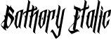 Bathory Italic font - Bathory Italic.otf