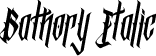 Bathory Italic font - Bathory Italic.ttf