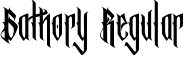 Bathory Regular font - Bathory.otf