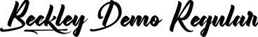 Beckley Demo Regular font - BeckleyDemoRegular.ttf