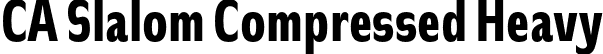 CA Slalom Compressed Heavy font - CASlalomCompressed-Heavy.otf