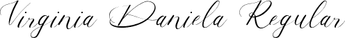 Virginia Daniela Regular font - Virginia Daniela.ttf