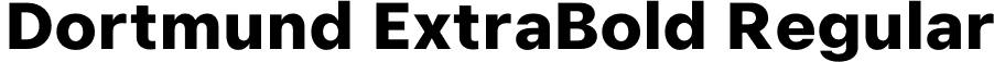 Dortmund ExtraBold Regular font - dortmund-extrabold.otf