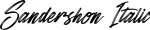 Sandershon Italic font - Sandershon Italic.ttf