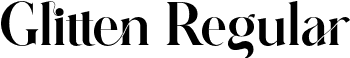 Glitten Regular font - Glitten-Regular.otf