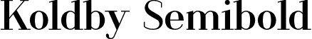 Koldby Semibold font - Koldby-Semibold.otf