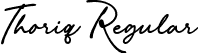 Thoriq Regular font - Thoriq.otf