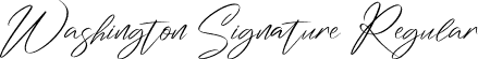 Washington Signature Regular font - Washington Signature.ttf