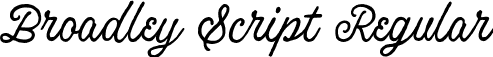 Broadley Script Regular font - Broadley Script.otf