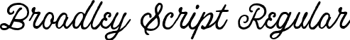 Broadley Script Regular font - Broadley Script.ttf