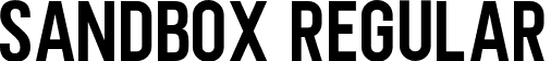 SANDBOX Regular font - SANDBOX OTF.otf