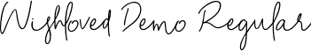 Wishloved Demo Regular font - Wishloved Demo.otf