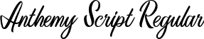 Anthemy Script Regular font - Anthemy Script.otf