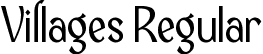 Villages Regular font - Villages.ttf