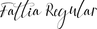 Fattia Regular font - Fattia-mLKWx.otf