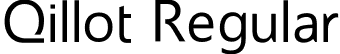 Qillot Regular font - Qillot.ttf