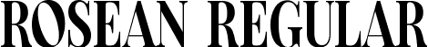 Rosean Regular font - Rosean.ttf