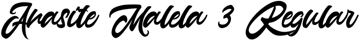 Anasite Malela 3 Regular font - Anasite Malela.ttf