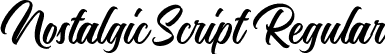 Nostalgic Script Regular font - Nostalgic Script.otf