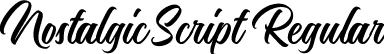 Nostalgic Script Regular font - Nostalgic Script.ttf