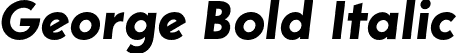 George Bold Italic font - George-BoldItalic.otf