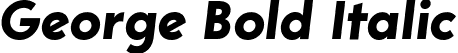 George Bold Italic font - George-BoldItalic.ttf