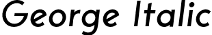 George Italic font - George-Italic.otf