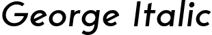 George Italic font - George-Italic.ttf