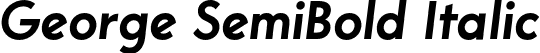 George SemiBold Italic font - George-SemiBoldItalic.otf