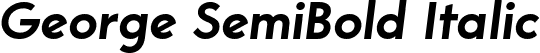 George SemiBold Italic font - George-SemiBoldItalic.ttf