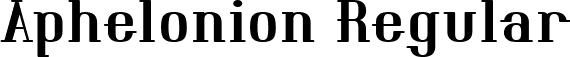 Aphelonion Regular font - Aphelonion-9YmMy.ttf