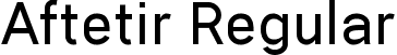 Aftetir Regular font - Aftetir-rgDoA.ttf
