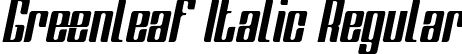 Greenleaf Italic Regular font - Greenleaf - Italic.ttf