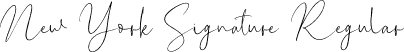 New York Signature Regular font - New York Signature.otf