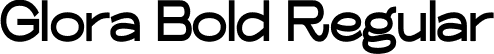Glora Bold Regular font - Glora Bold.ttf
