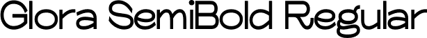 Glora SemiBold Regular font - Glora Semi Bold.ttf