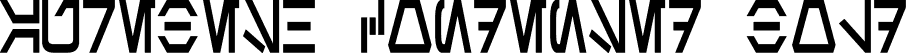 Aurebesh Condensed Bold font - Aurebesh Condensed Bold.otf