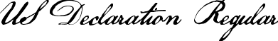 US Declaration Regular font - zai_USDeclaration.ttf