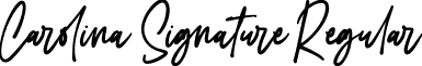 Carolina Signature Regular font - CarolinaSignature-z8mgL.otf