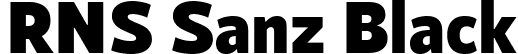 RNS Sanz Black font - RNSSanz-Black.ttf