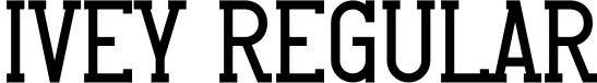 Ivey Regular font - Ivey.otf
