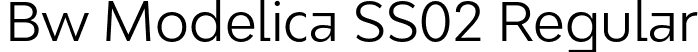 Bw Modelica SS02 Regular font - BwModelicaSS02-Regular.otf