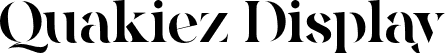 Quakiez Display font - Quakiez.otf