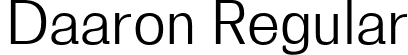 Daaron Regular font - Daaron-regular.ttf