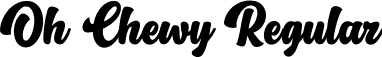 Oh Chewy Regular font - Oh Chewy.ttf