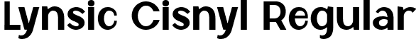Lynsic Cisnyl Regular font - lynsic-cisnyl.ttf