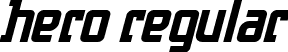 hero Regular font - hero.ttf