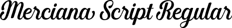 Merciana Script Regular font - Merciana.otf