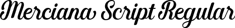 Merciana Script Regular font - Merciana.ttf